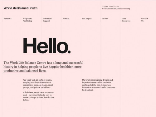 worklifebalancecentre 500x376 35 Examples of Pink Web Design 