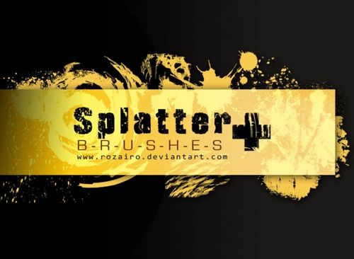 Splatter Photoshop Brushes