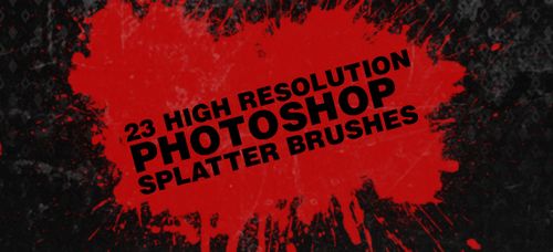 Splatter Photoshop Brushes