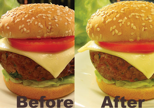 Burger in 35 Fantastic Photo Retouching Tutorials