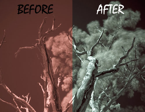 Post-processing-infrared-photographs in 35 Fantastic Photo Retouching Tutorials