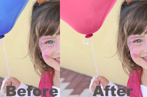 Red-balloon in 35 Fantastic Photo Retouching Tutorials