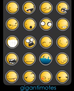 gigantimotes 40 Beautiful Emoticons and Smiley Icon Packs