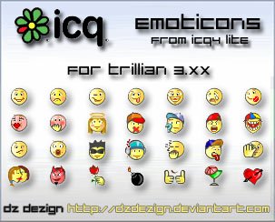 icq4 40 Beautiful Emoticons and Smiley Icon Packs