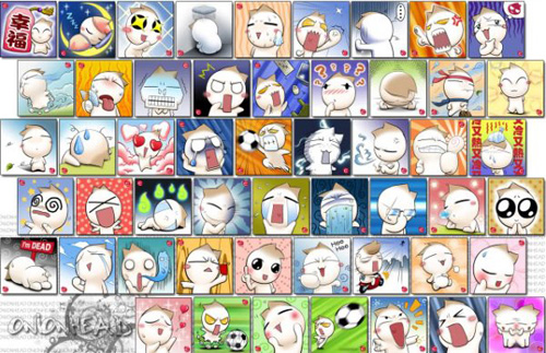 onion head 40 Beautiful Emoticons and Smiley Icon Packs