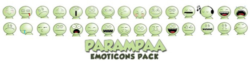 parampaa emoticons 40 Beautiful Emoticons and Smiley Icon Packs