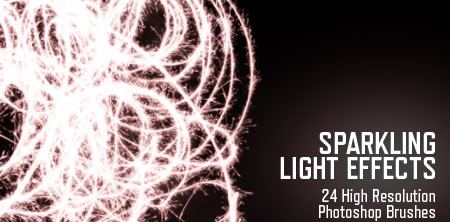 High Res Sparkling Light Effects (24 Brushes)