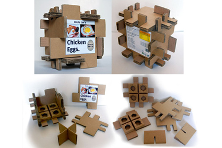 Creative Packaging Design - Egg Packaging Corrugated Card