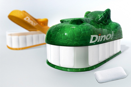 Creative Packaging Design - Dino Gum