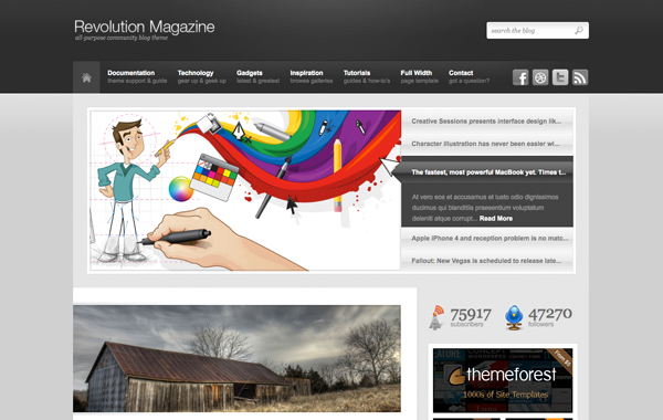 Revolution Magazine WordPress Theme