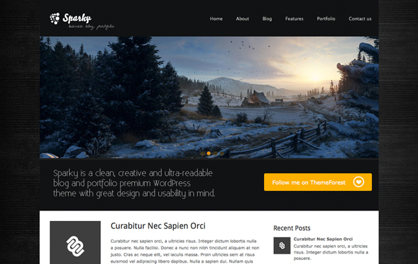 Sparky Creative WordPress Theme