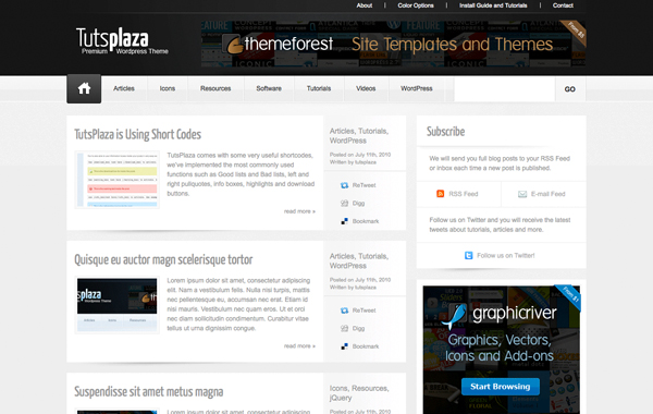 TutsPlaza WordPress Theme