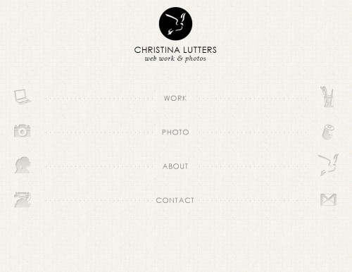 christinalutters 500x386 30 Beautifully Hand Crafted HTML5 Websites