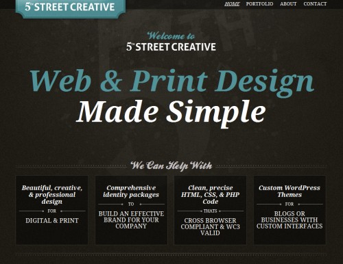 fifthstreetcreative 500x386 30 Beautifully Hand Crafted HTML5 Websites