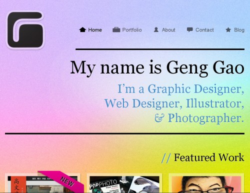 genggao 500x386 30 Beautifully Hand Crafted HTML5 Websites