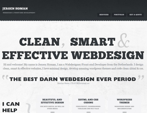 jeroenhoman 500x386 30 Beautifully Hand Crafted HTML5 Websites