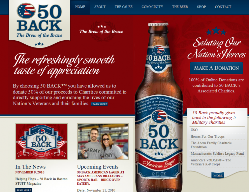 50back 500x386 31 Creative Beer Based Websites