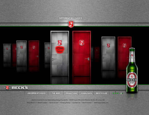 becksbeer 500x386 31 Creative Beer Based Websites