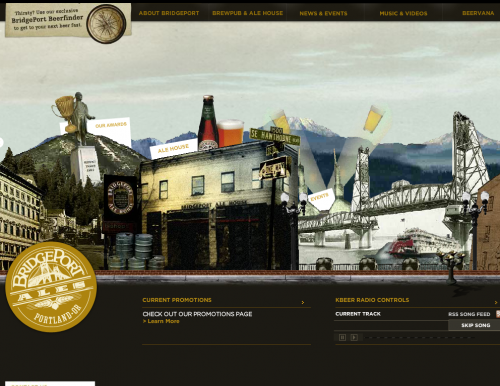 bridgeportbrew 500x386 31 Creative Beer Based Websites