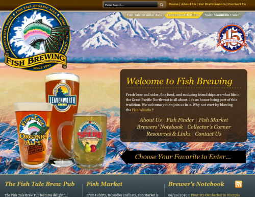 fishbrewing 500x386 31 Creative Beer Based Websites