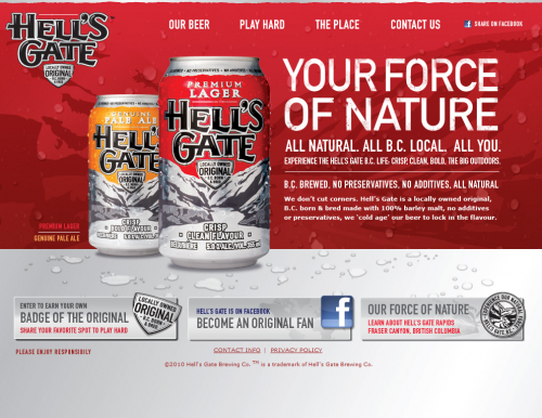 hellsgatebrewing 500x386 31 Creative Beer Based Websites