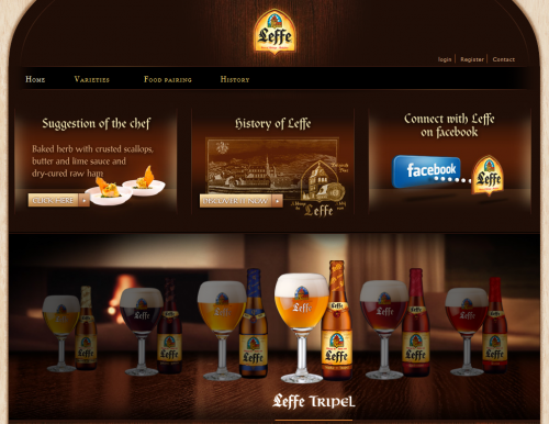 leffe 500x386 31 Creative Beer Based Websites