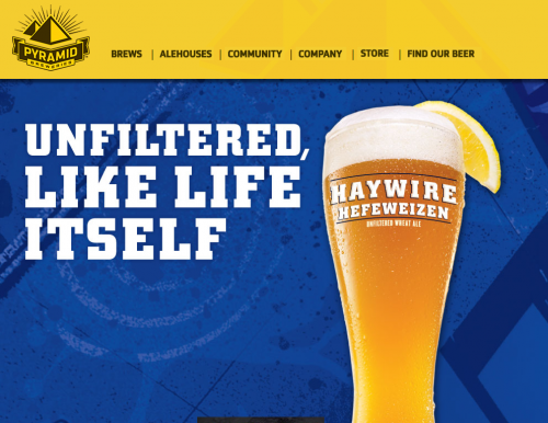 pyramidbrew 500x386 31 Creative Beer Based Websites