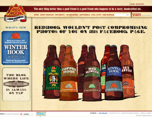 redhook 500x386 31 Creative Beer Based Websites