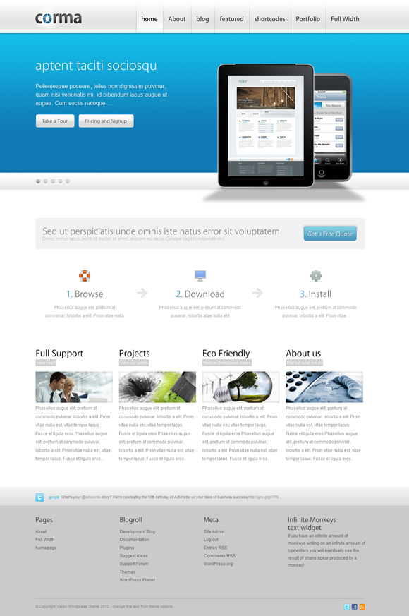 corma 35 Awesome Premium Wordpress Themes of November 2010