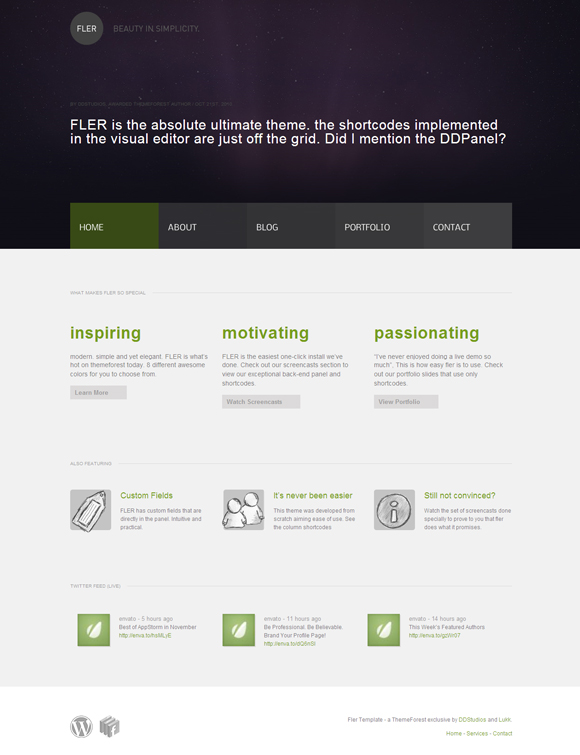 fler 35 Awesome Premium Wordpress Themes of November 2010