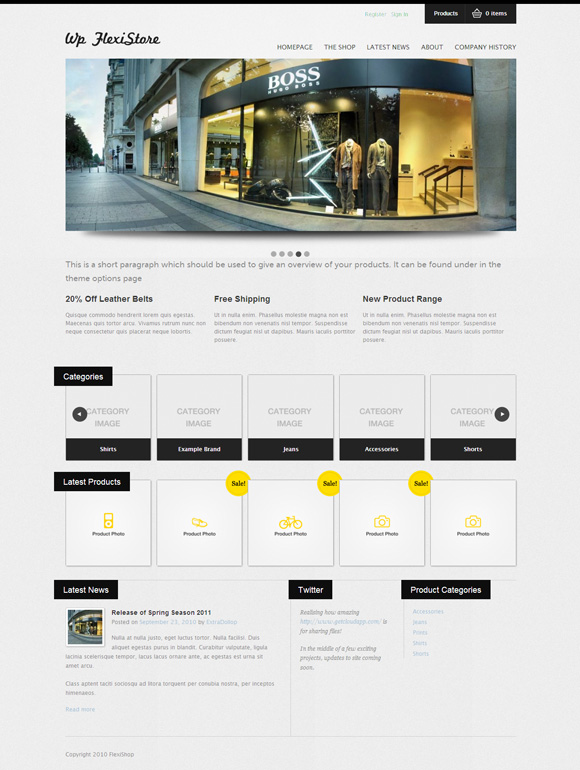 flexi store 35 Awesome Premium Wordpress Themes of November 2010