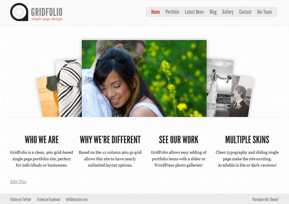 gridfolio 35 Awesome Premium Wordpress Themes of November 2010
