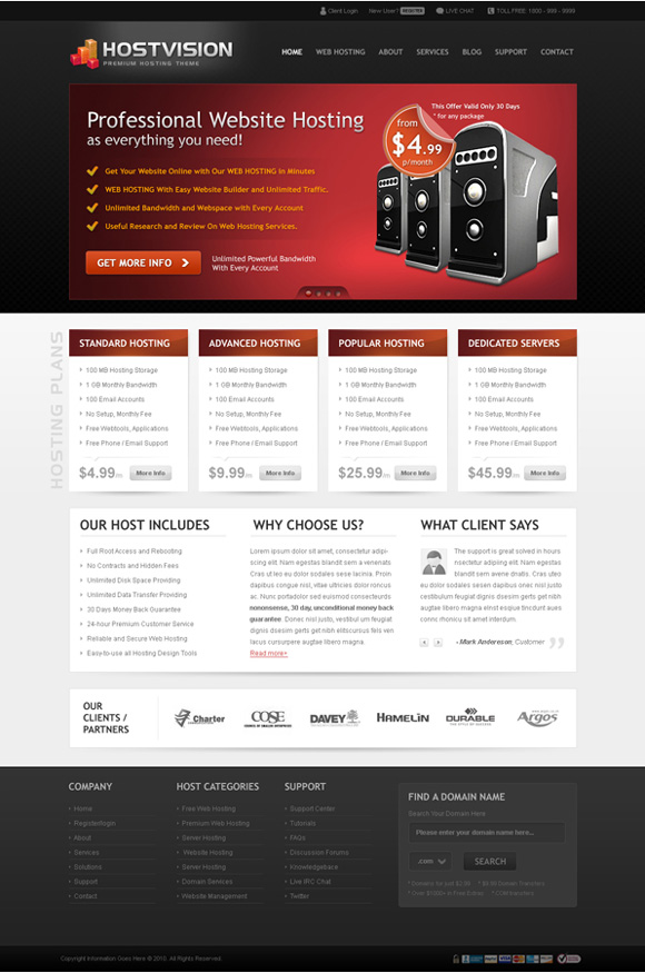 hostvision 35 Awesome Premium Wordpress Themes of November 2010