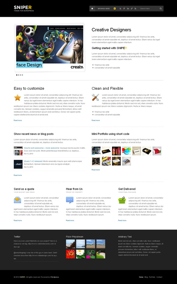 sniper 35 Awesome Premium Wordpress Themes of November 2010