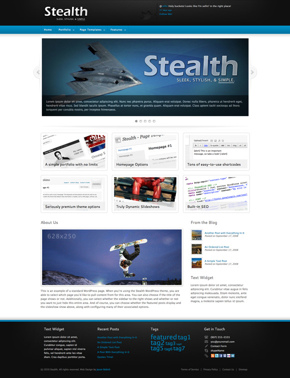 stealth 35 Awesome Premium Wordpress Themes of November 2010