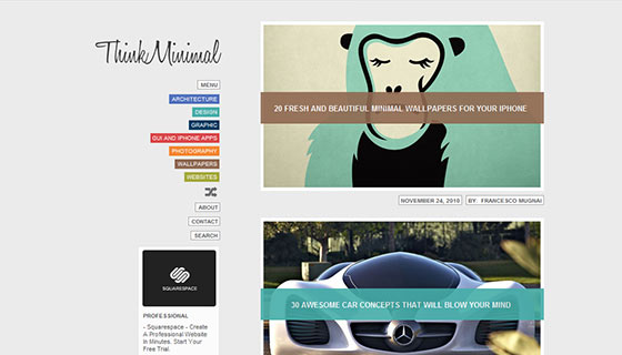 instantshift - Inspirational WordPress Site Designs