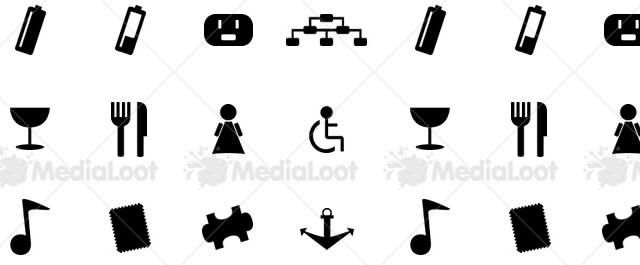 Monochrome Symbols Icon Set