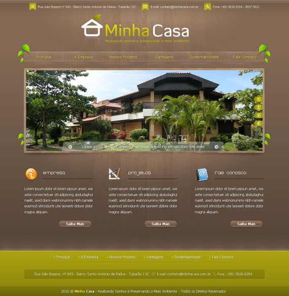 web: minha casa