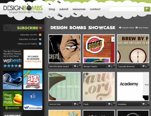 designbombs 500x386 Top 35 CSS Galleries For Web Design Inspiration