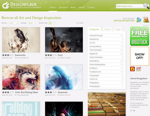 designflavr 500x386 Top 35 CSS Galleries For Web Design Inspiration