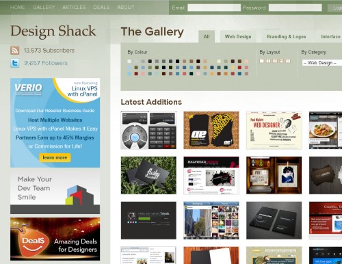 designshack 500x386 Top 35 CSS Galleries For Web Design Inspiration