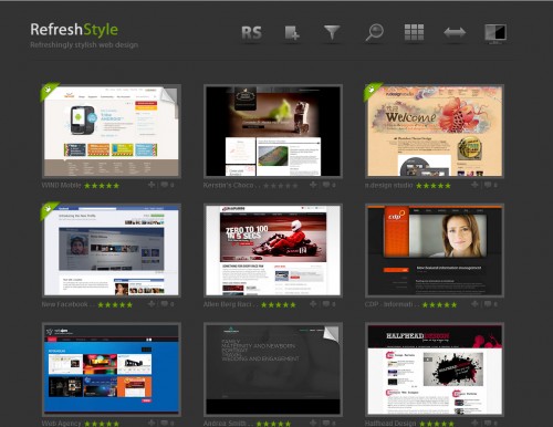 refreshstyle1 500x386 Top 35 CSS Galleries For Web Design Inspiration