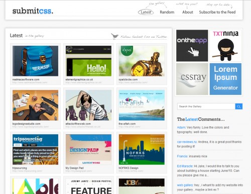 submitcss 500x386 Top 35 CSS Galleries For Web Design Inspiration