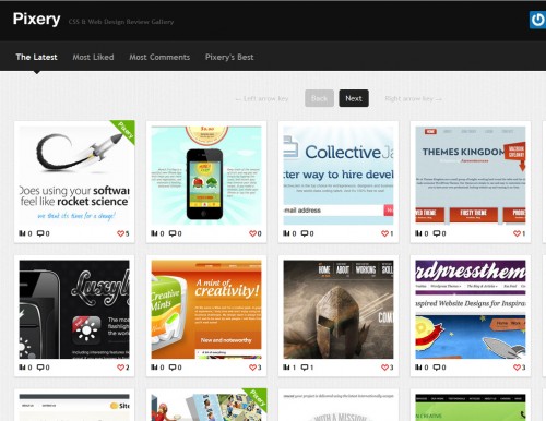 thepixery 500x386 Top 35 CSS Galleries For Web Design Inspiration