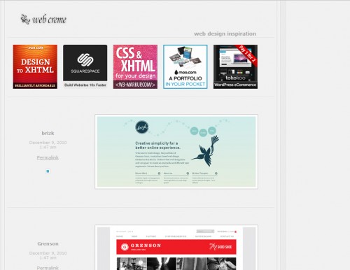 webcreme 500x386 Top 35 CSS Galleries For Web Design Inspiration