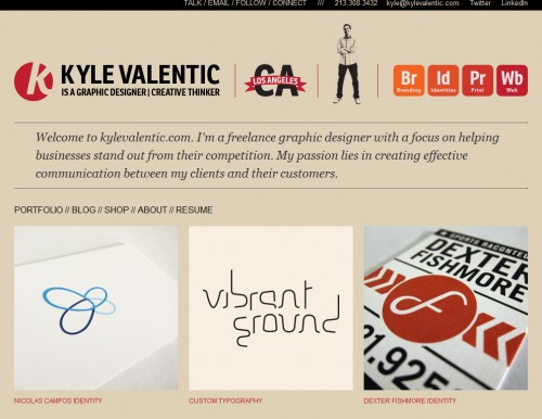 kylevalentic 500x386 40 Quality Websites with Circular Logos