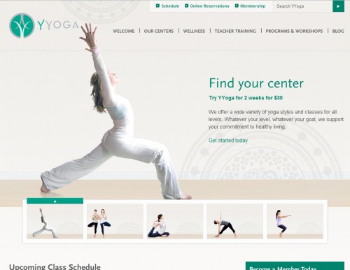 yyoga 500x386 40 Quality Websites with Circular Logos