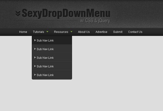 jQuery Menu Tutorials