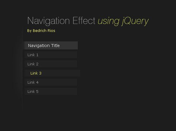 jQuery Menu Tutorials