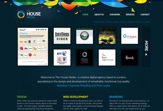 Bright And Colorful Website Design